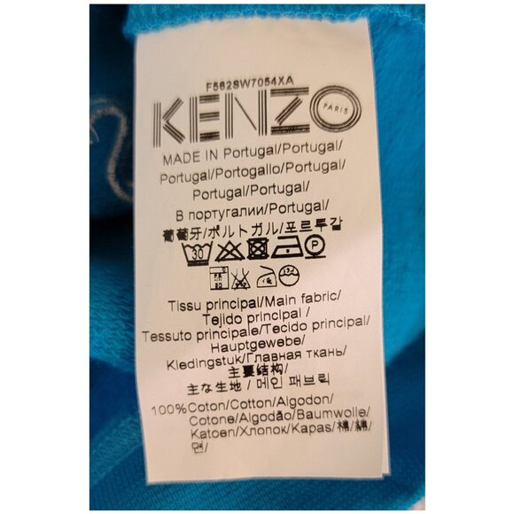Kenzo Paris Blue Tiger Embroidered Logo Crewneck Sweatshirt, Womens Size Medium - Picture 6 of 8